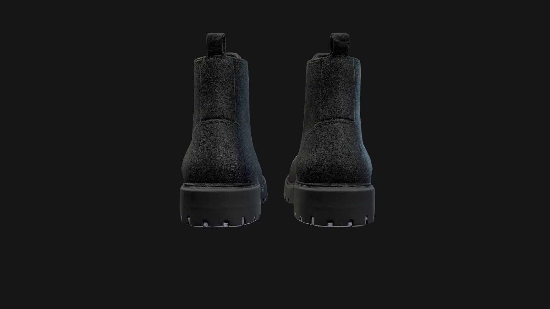 Metal Toe Cap Combat Boots Game-Ready 3D Model Low-poly 3D model_5