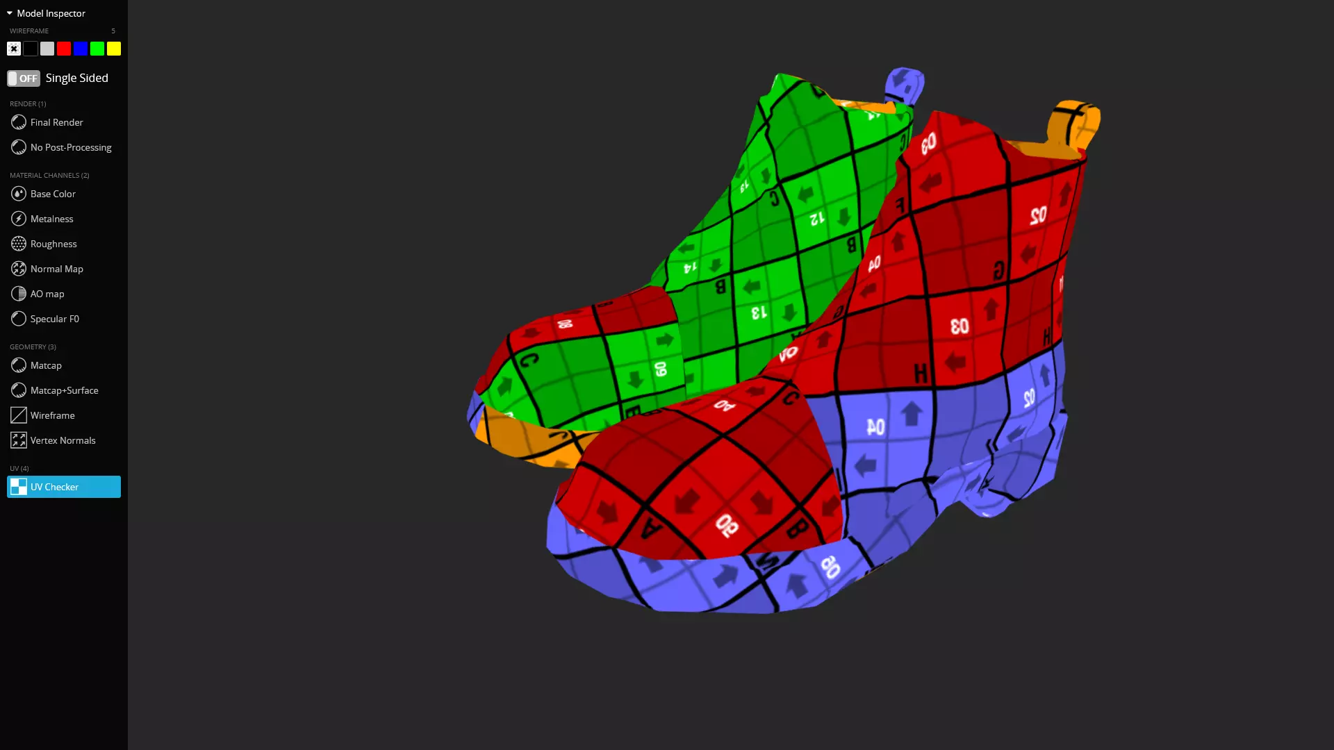 Metal Toe Cap Combat Boots Game-Ready 3D Model Low-poly 3D model_15