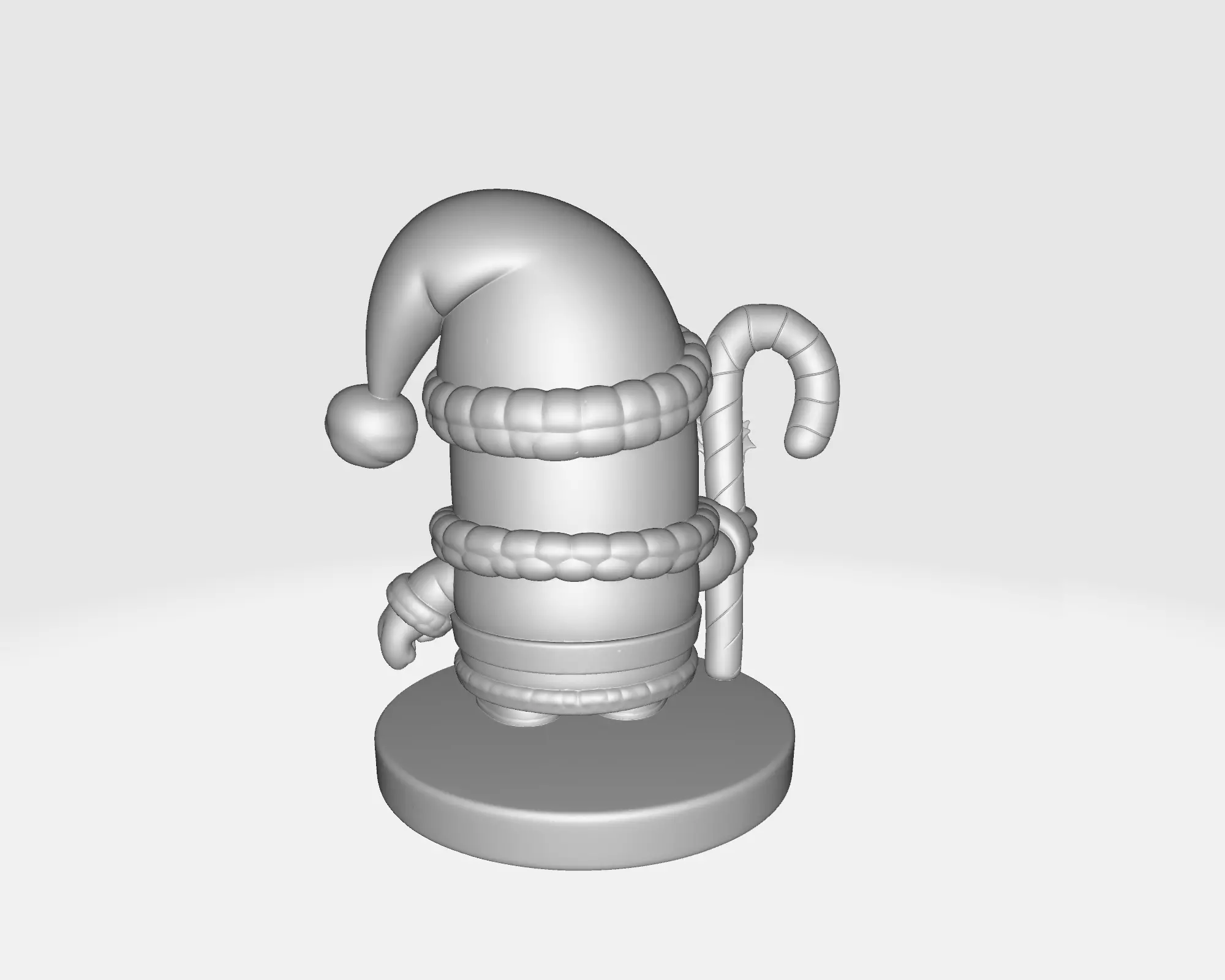 Sheldon Plankton Santa Figurine  Christmas SpongeBob Character   3D print model_4