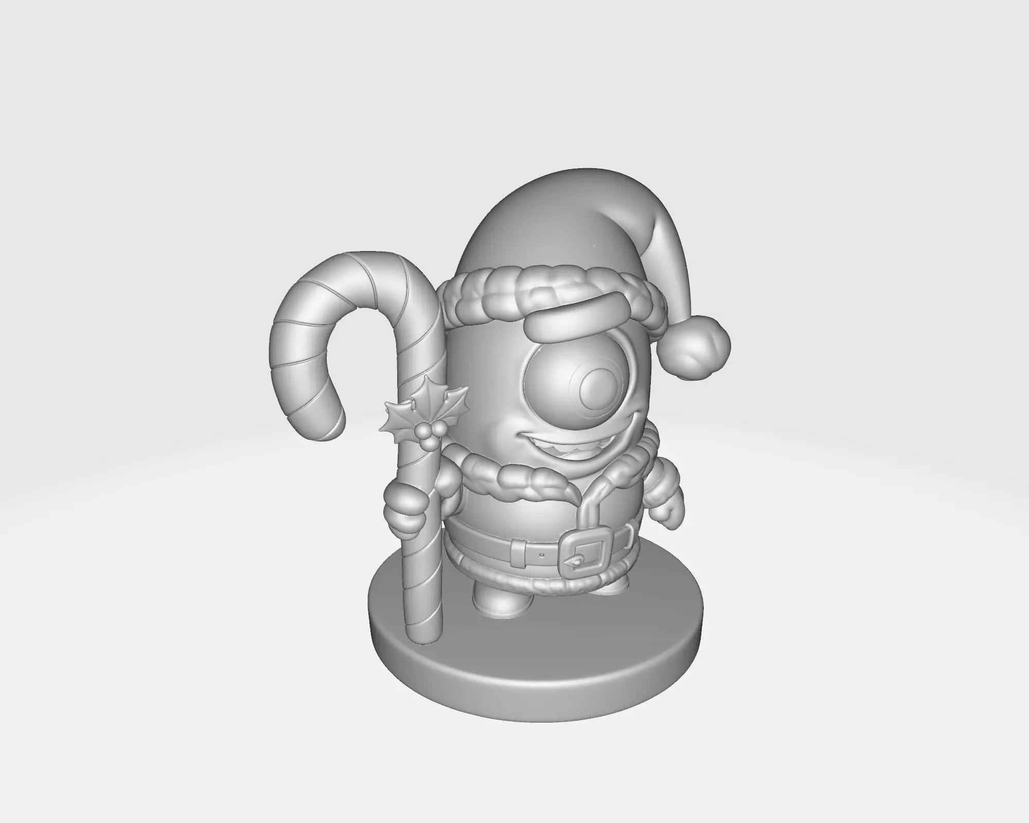 Sheldon Plankton Santa Figurine  Christmas SpongeBob Character   3D print model_2
