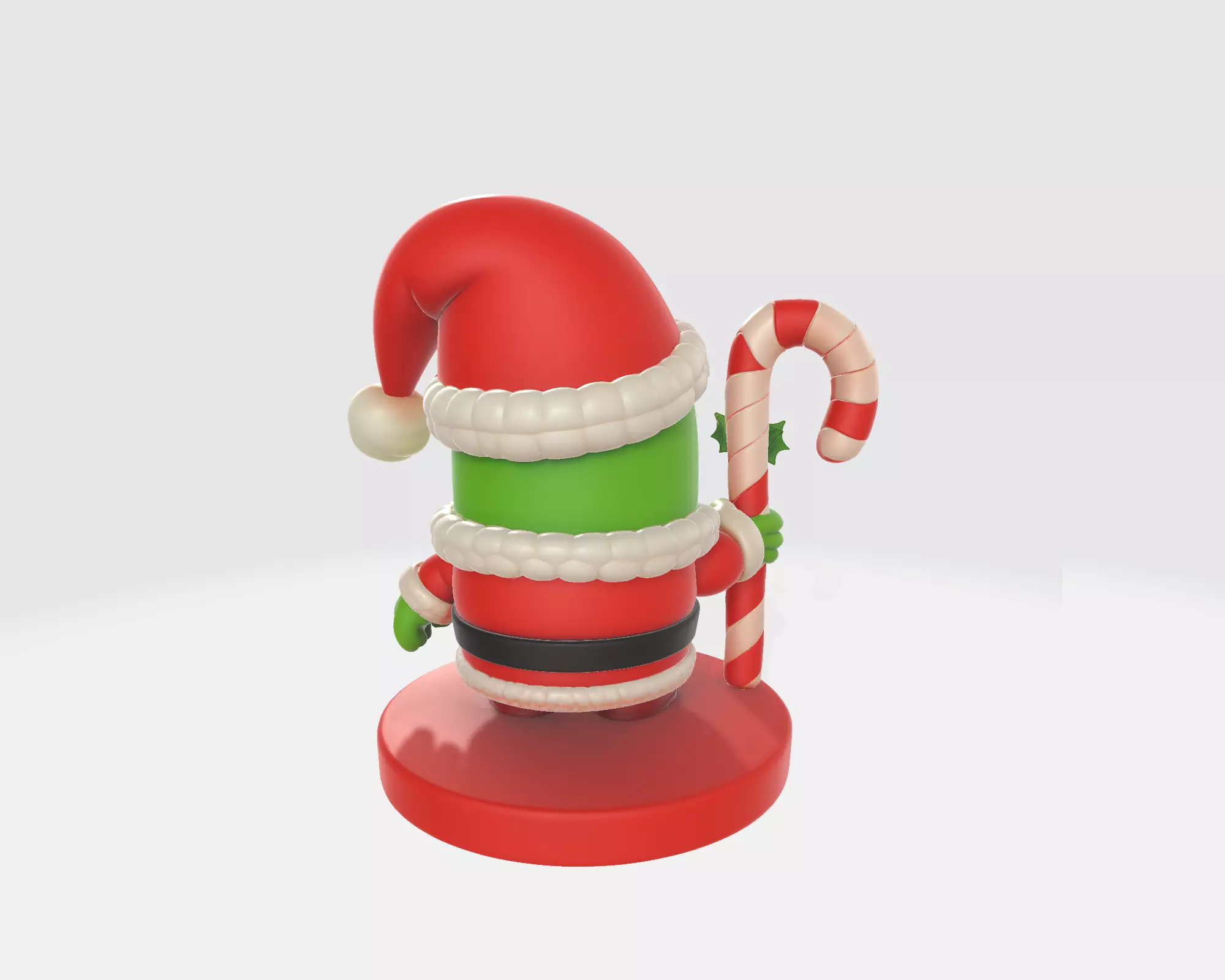 Sheldon Plankton Santa Figurine  Christmas SpongeBob Character   3D print model_7