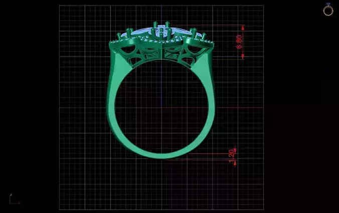 Royal Clover Bloom Ring