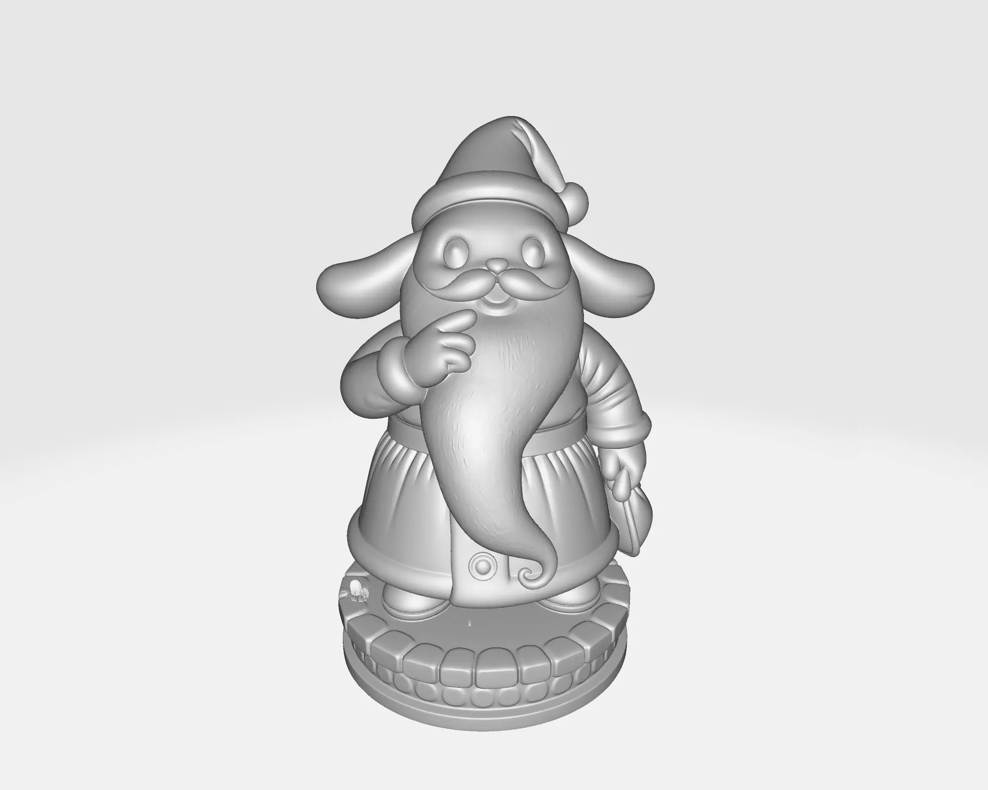 Nightmare Before Christmas Santa Creature Gothic Christmas 3D print model_3