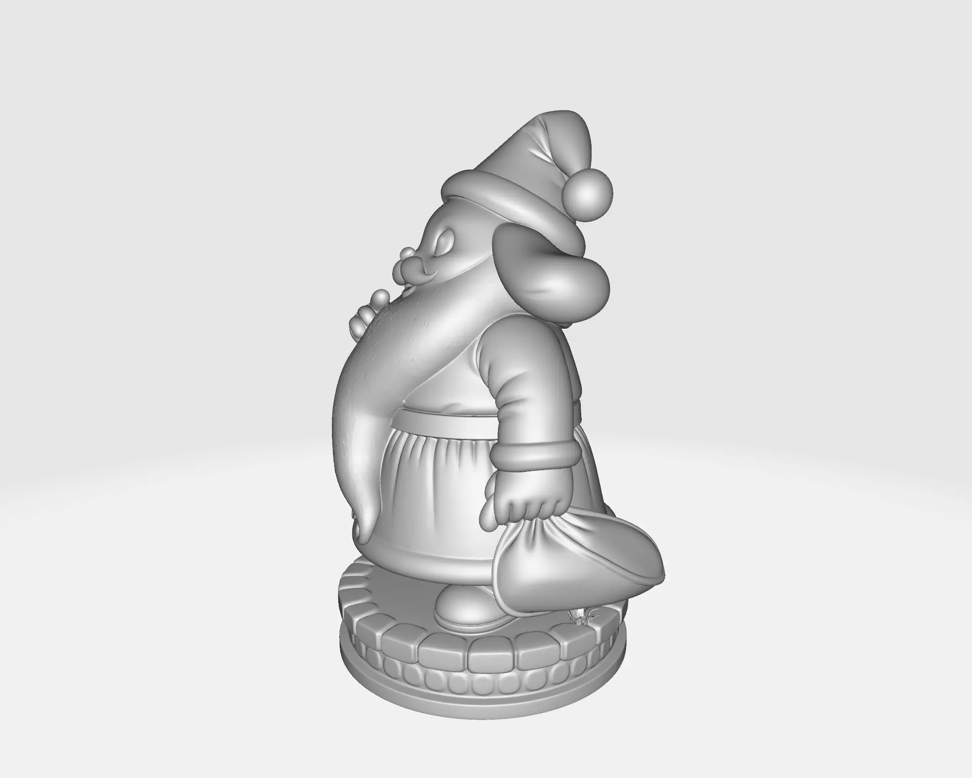 Nightmare Before Christmas Santa Creature Gothic Christmas 3D print model_2