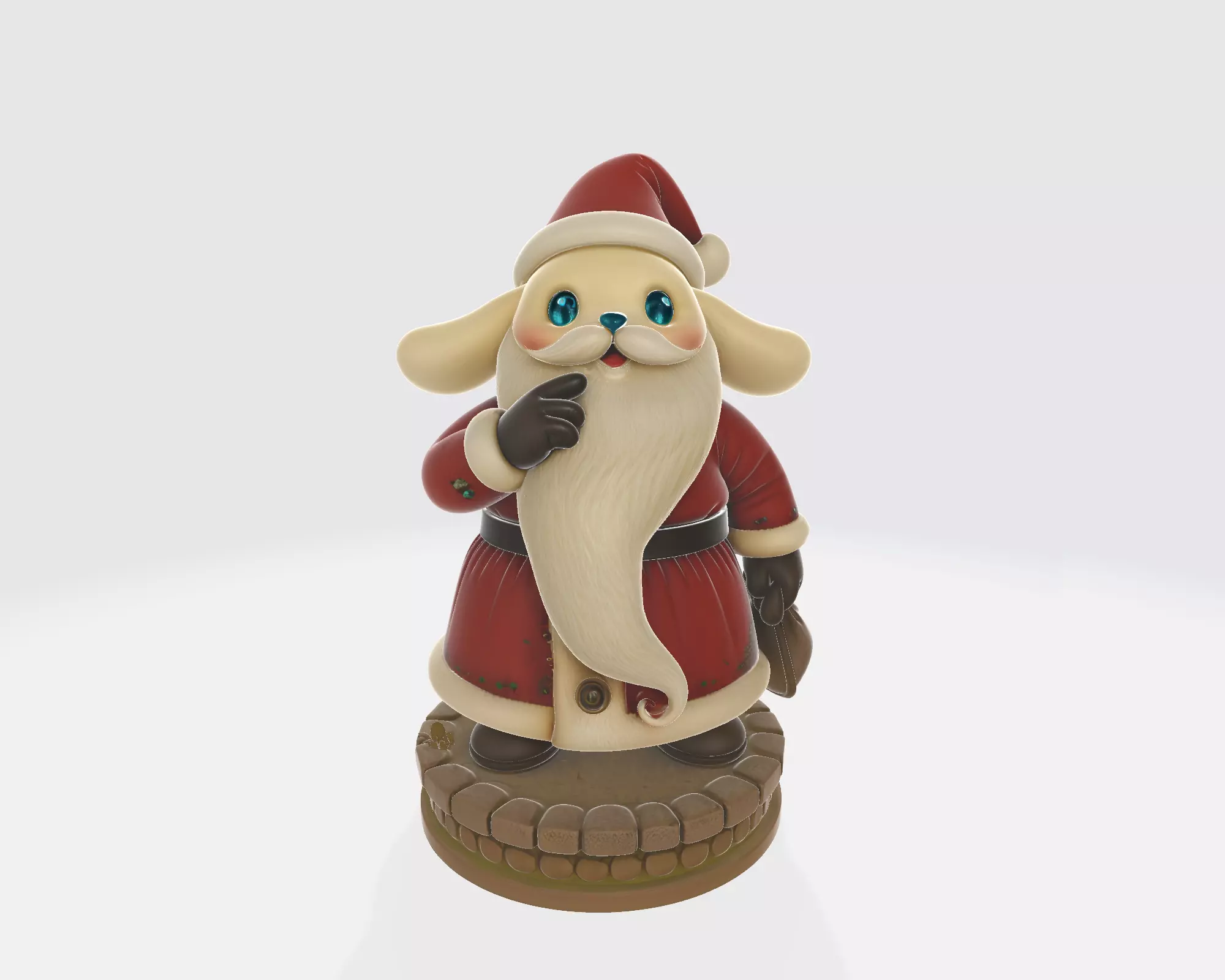 Nightmare Before Christmas Santa Creature Gothic Christmas 3D print model_5