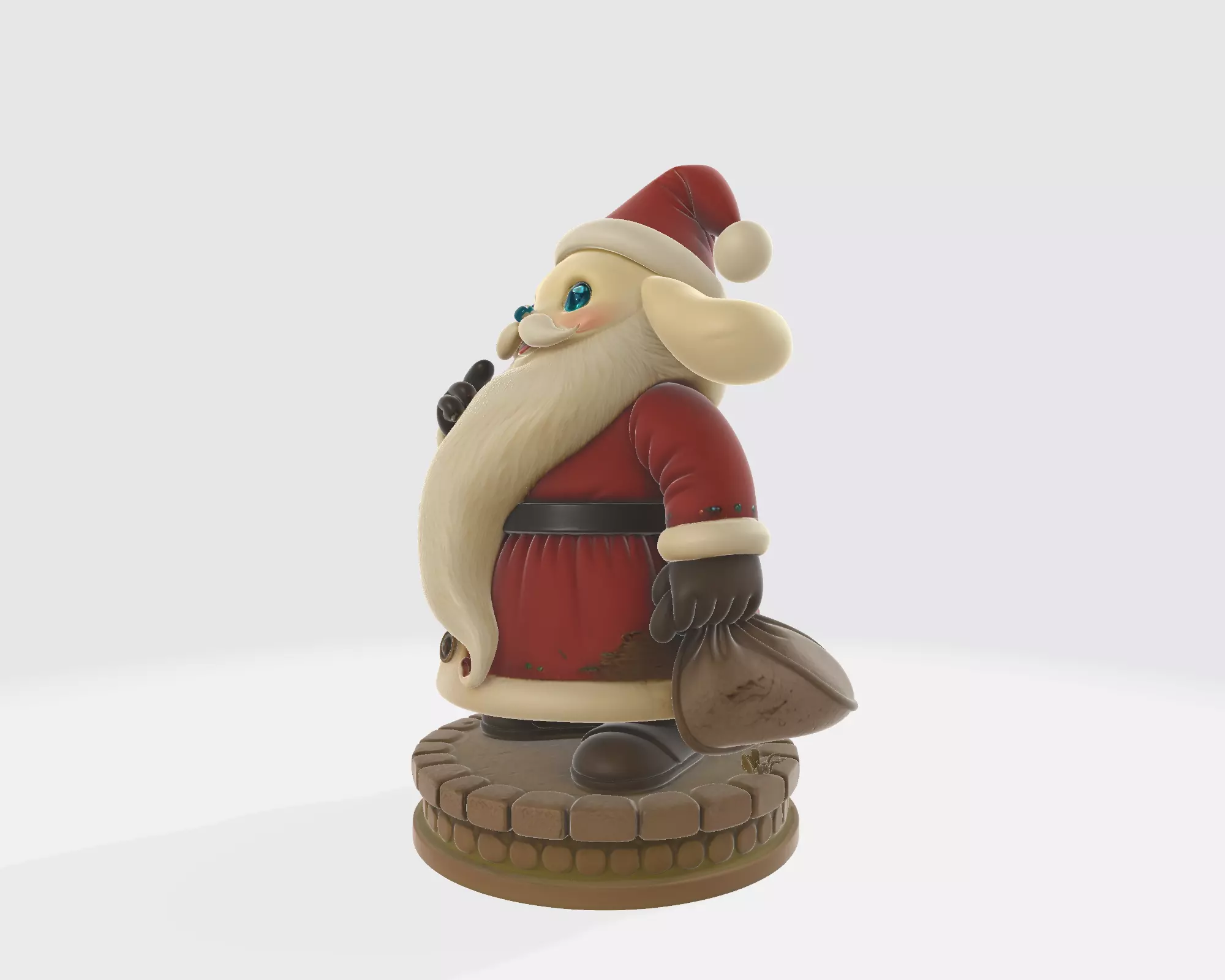 Nightmare Before Christmas Santa Creature Gothic Christmas 3D print model_6