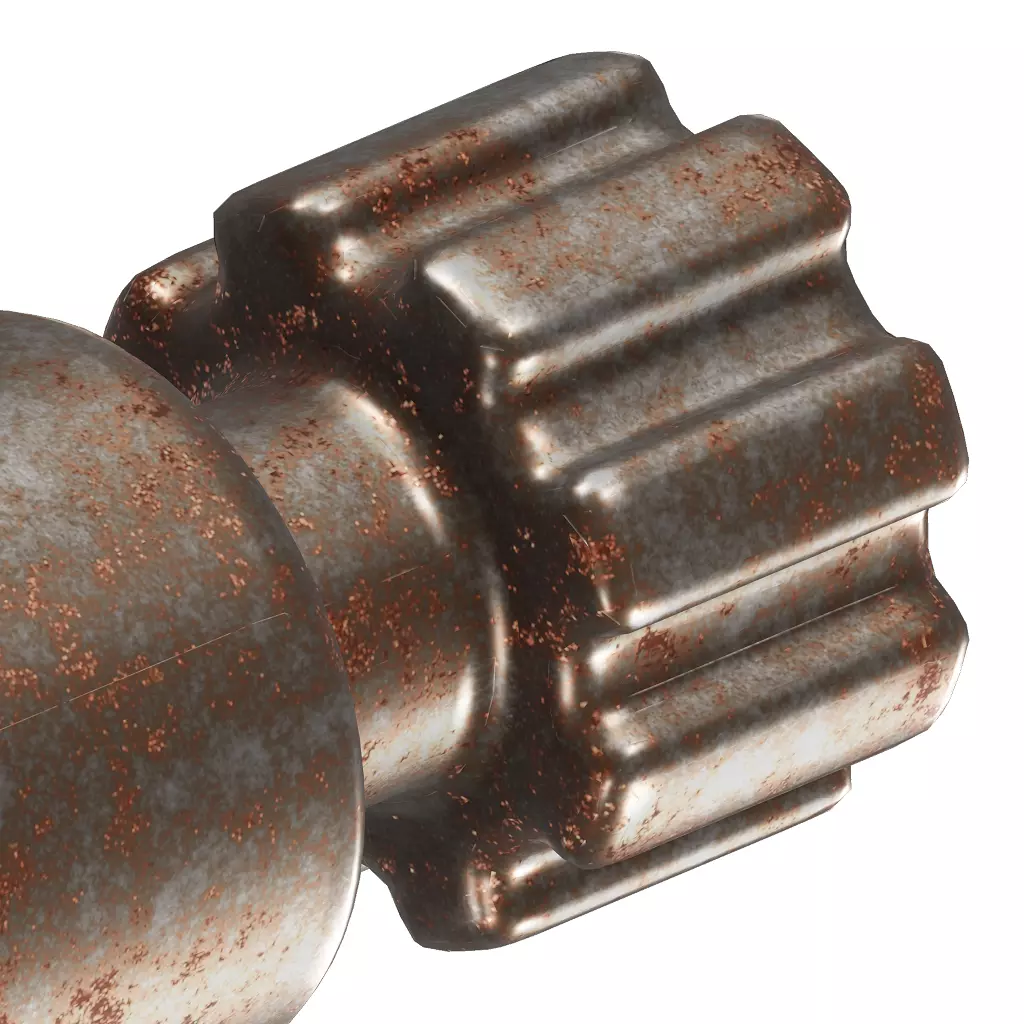 Rusty Micrometer Screw Gauge 3D model_3