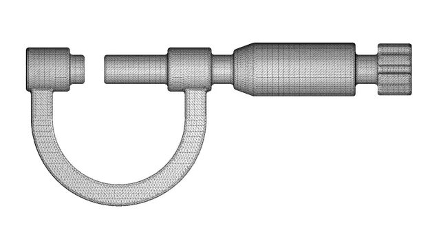 Rusty Micrometer Screw Gauge 3D model_4