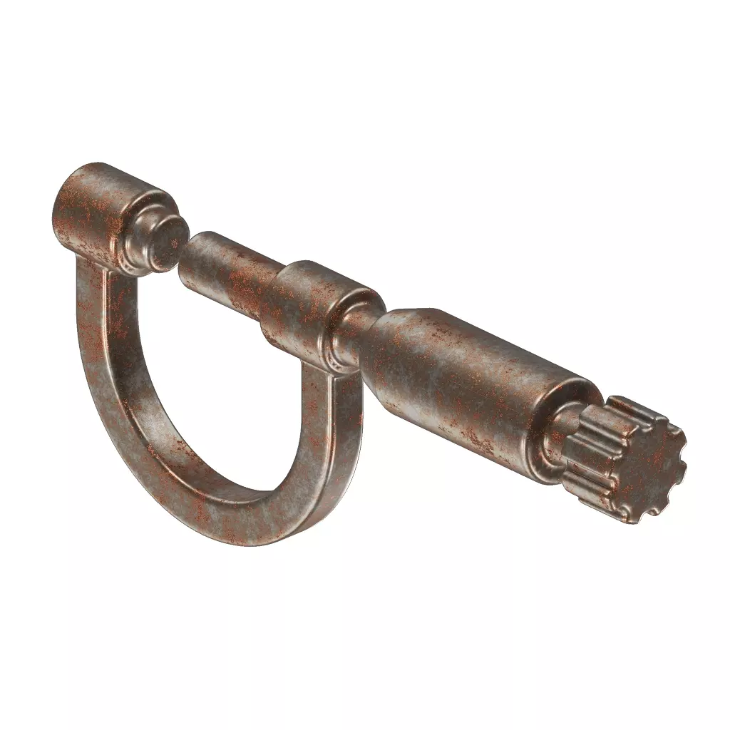 Rusty Micrometer Screw Gauge 3D model_0