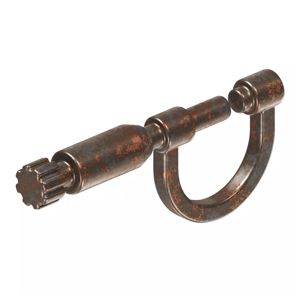 Rusty Micrometer Screw Gauge 3D model_2