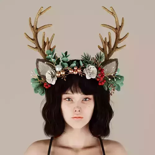Woman Reindeer Headband