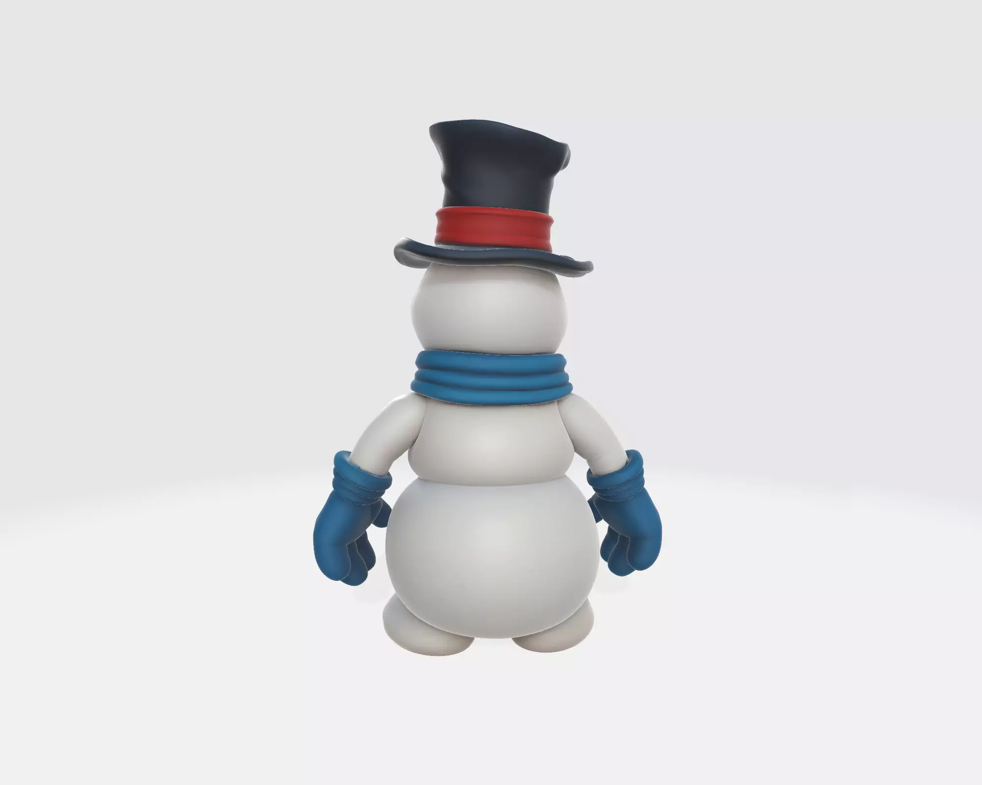 Cheerful Snowman Figurine Winter Decoration Christmas 3D print model_7