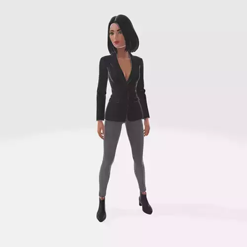 Female Character in Business Outfit 2
