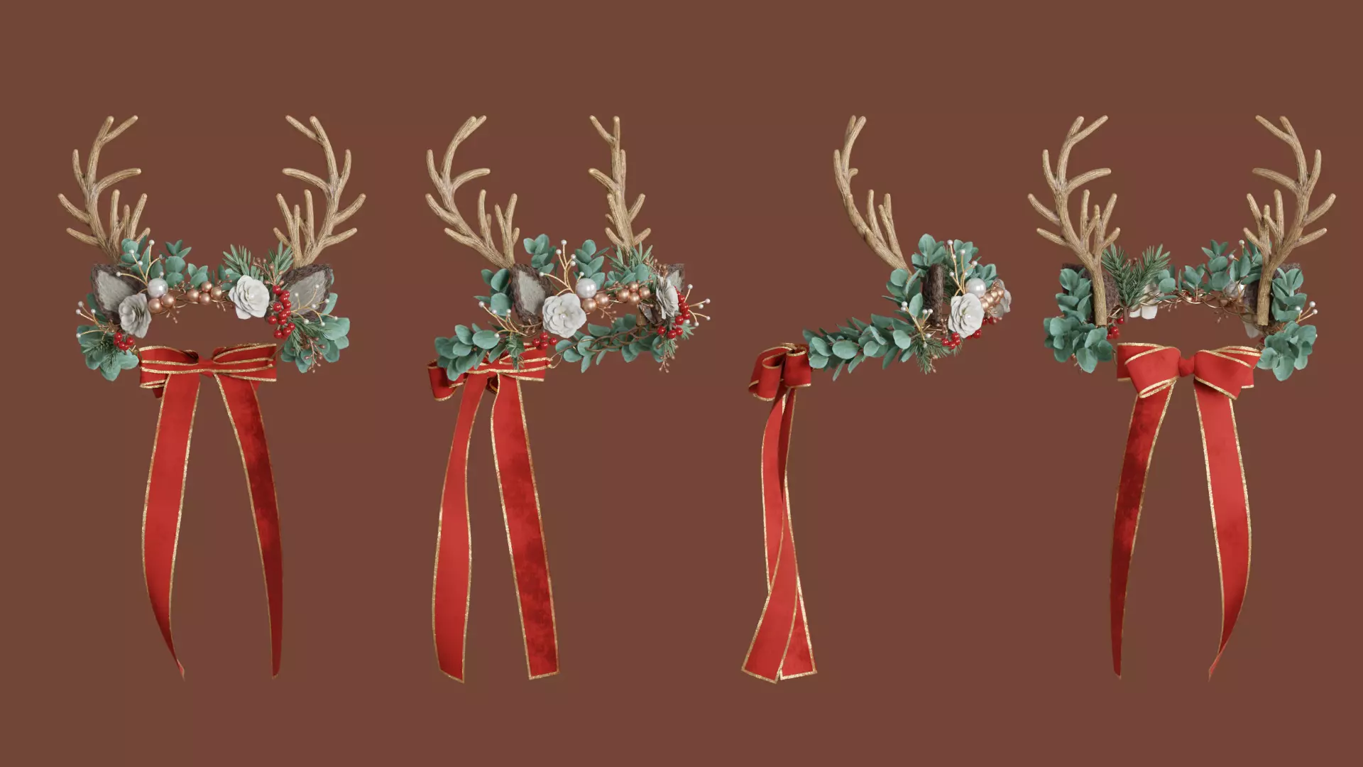 Reindeer headband 3D Model Collection_3
