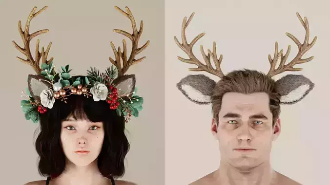 Reindeer headband