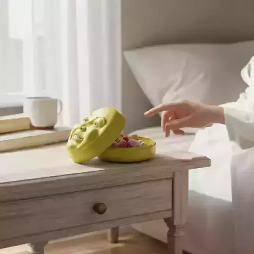 vintage candy container man in the moon