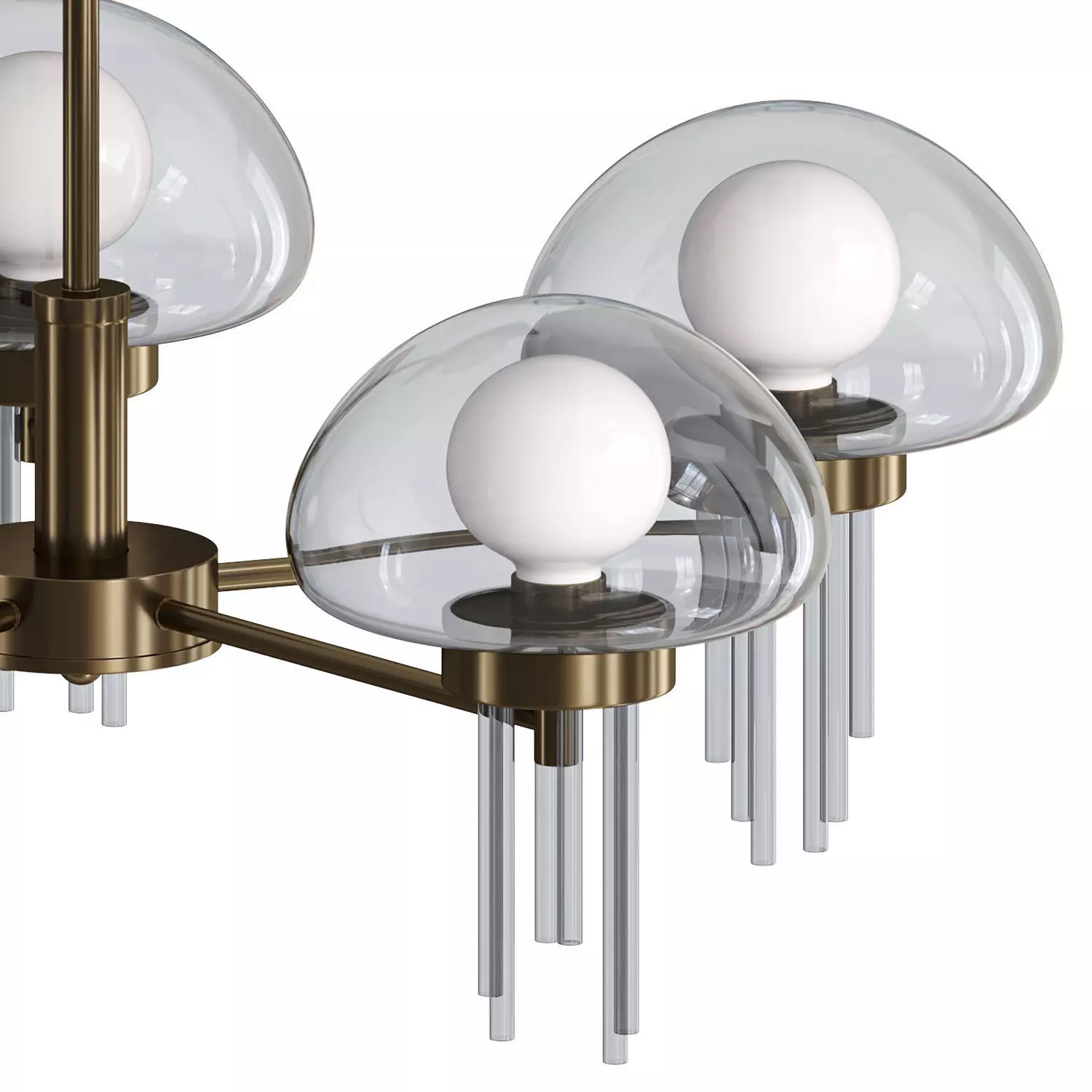 Ceiling chandelier on a rod Lussole GREENSBORO Low-poly 3D model_1