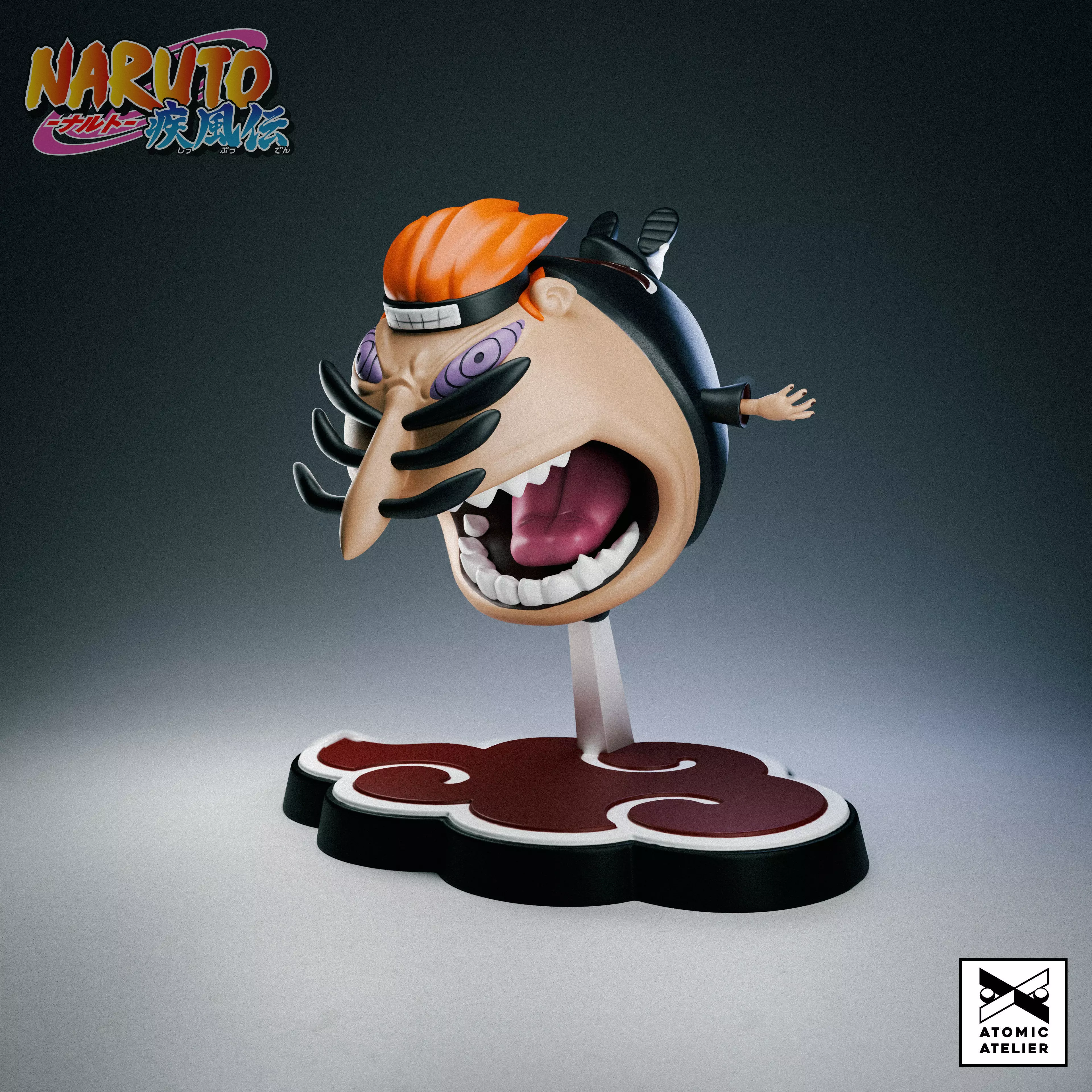 Pain from Naruto - Smear Frame Meme Edition 3D print model_0