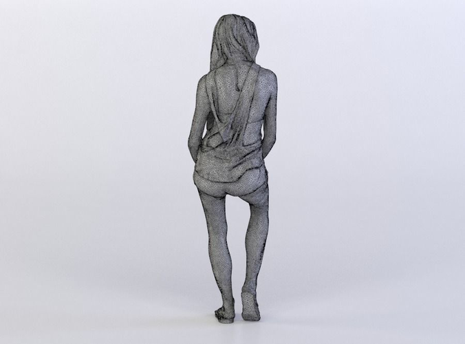 Julia 0315 Woman sitting on a high chair looking right