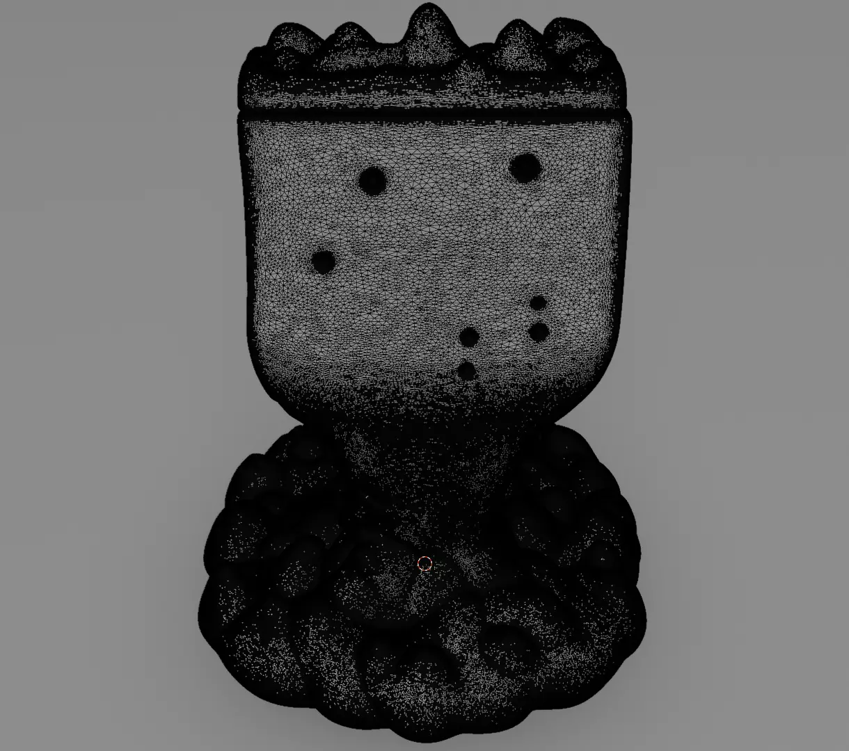 Lava Toilet Volcanic Throne figurine 3D model for 3D Print Model 3D print model_14