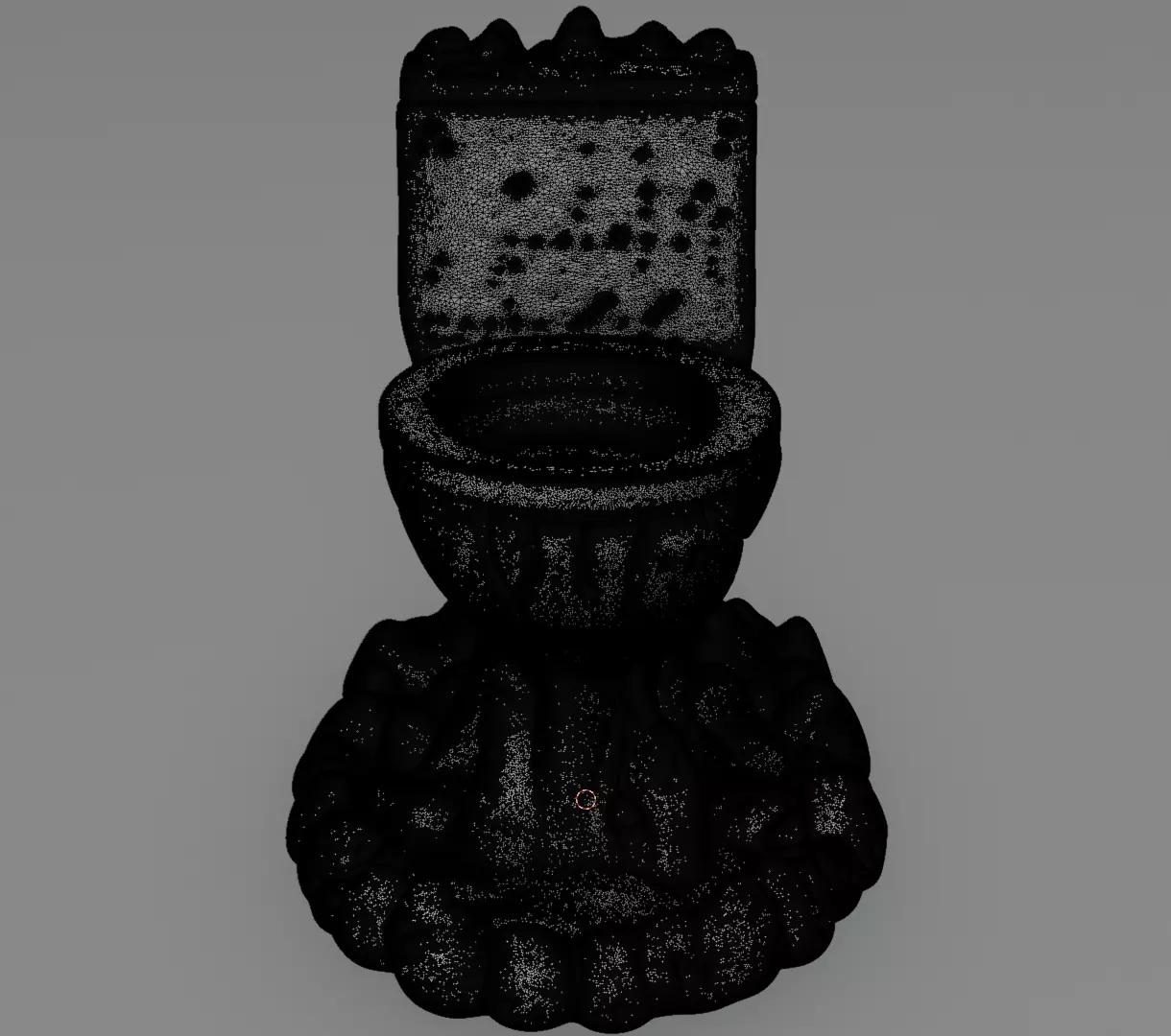 Lava Toilet Volcanic Throne figurine 3D model for 3D Print Model 3D print model_10
