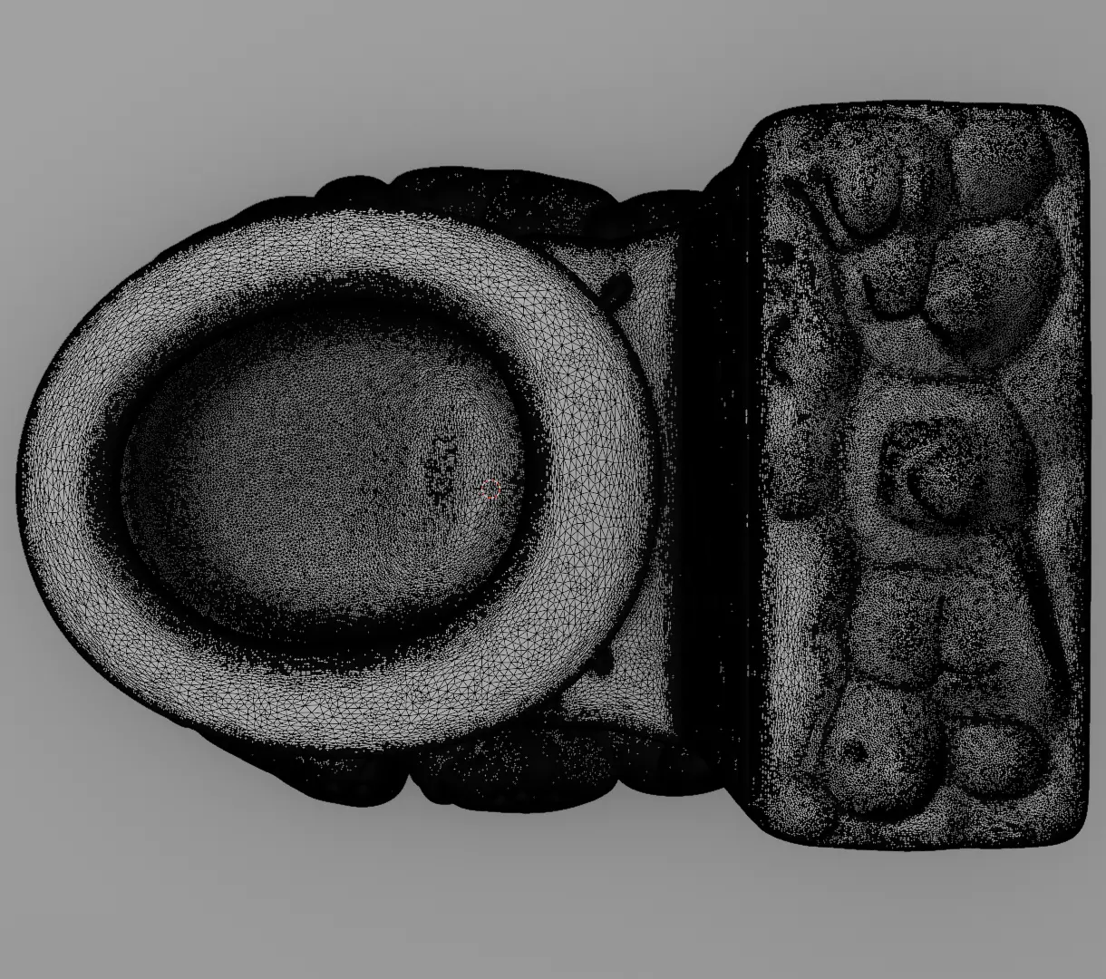 Lava Toilet Volcanic Throne figurine 3D model for 3D Print Model 3D print model_11