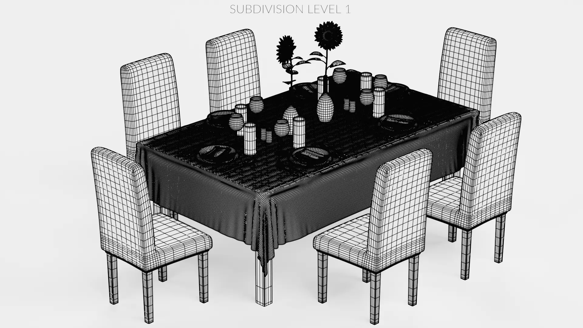-Restaurant Table FULL V2- 3D model_13