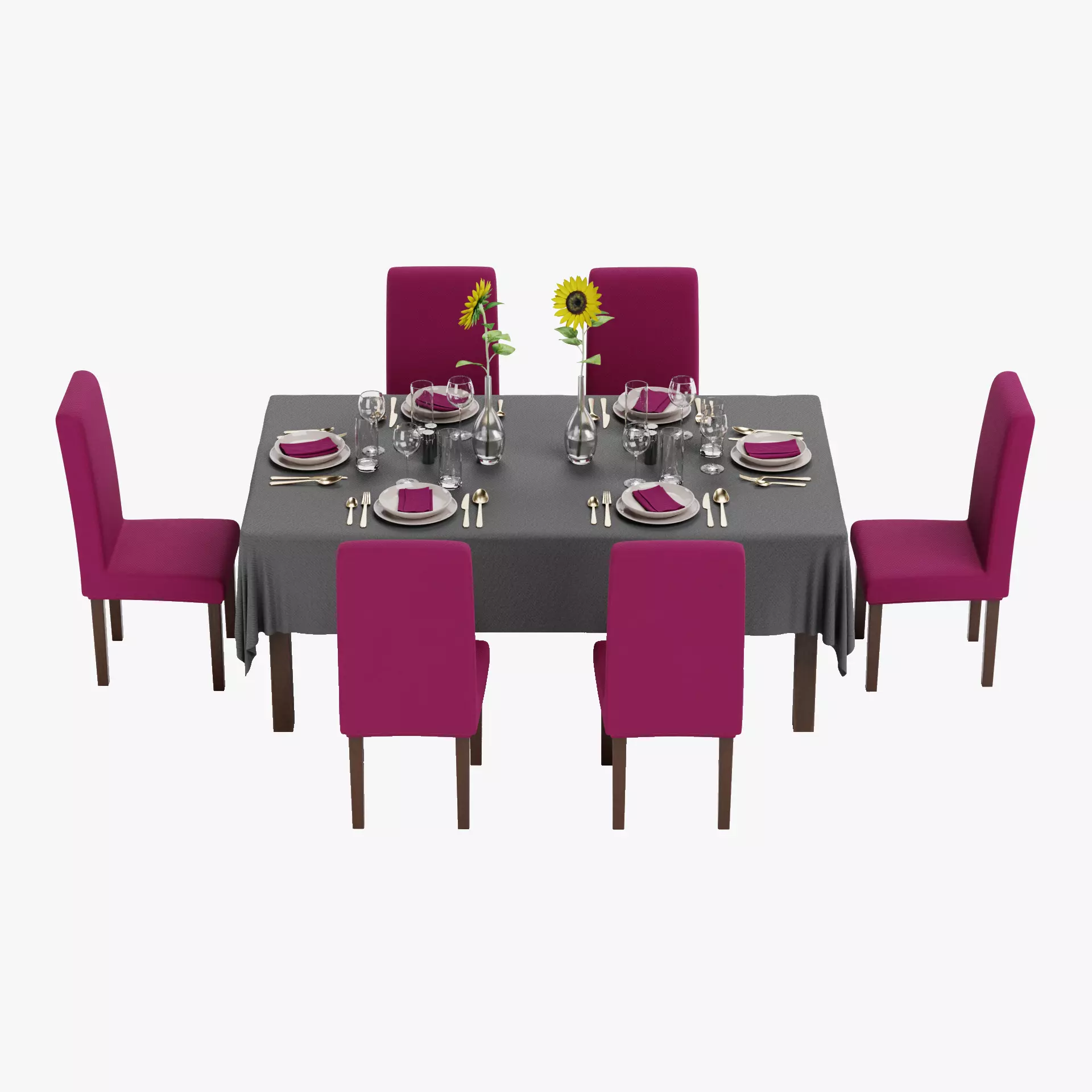 -Restaurant Table FULL V2- 3D model_14