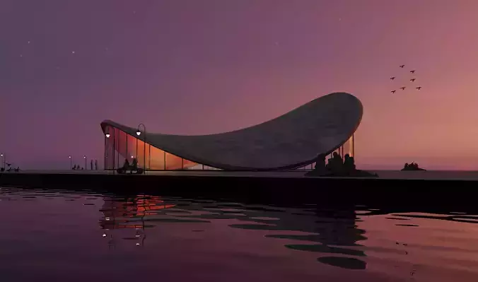 Organic building 3D model 4