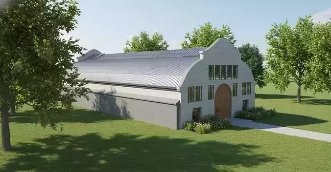 Egger Halle Munich Detailed 3D Model STL OBJ FBX 3DS