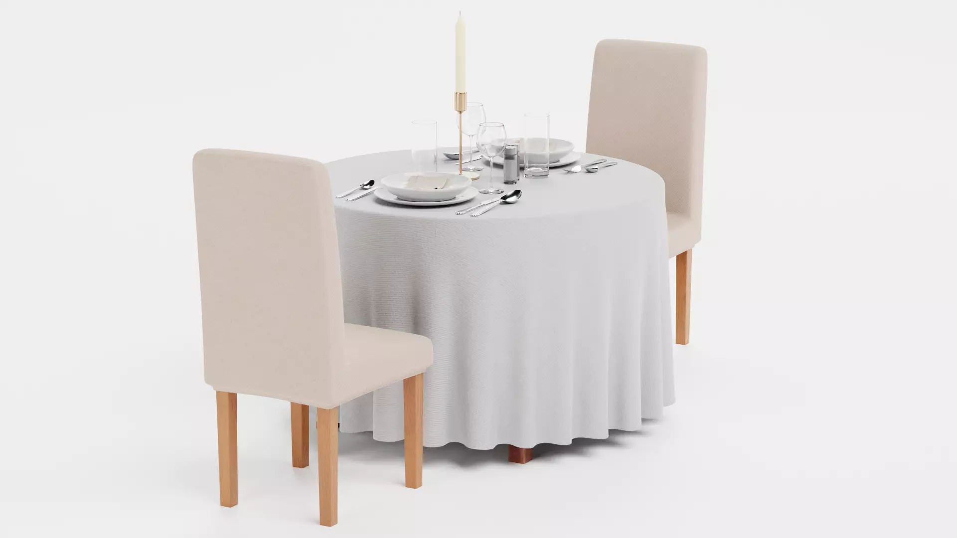 -Restaurant Table FULL V3- 3D model_3