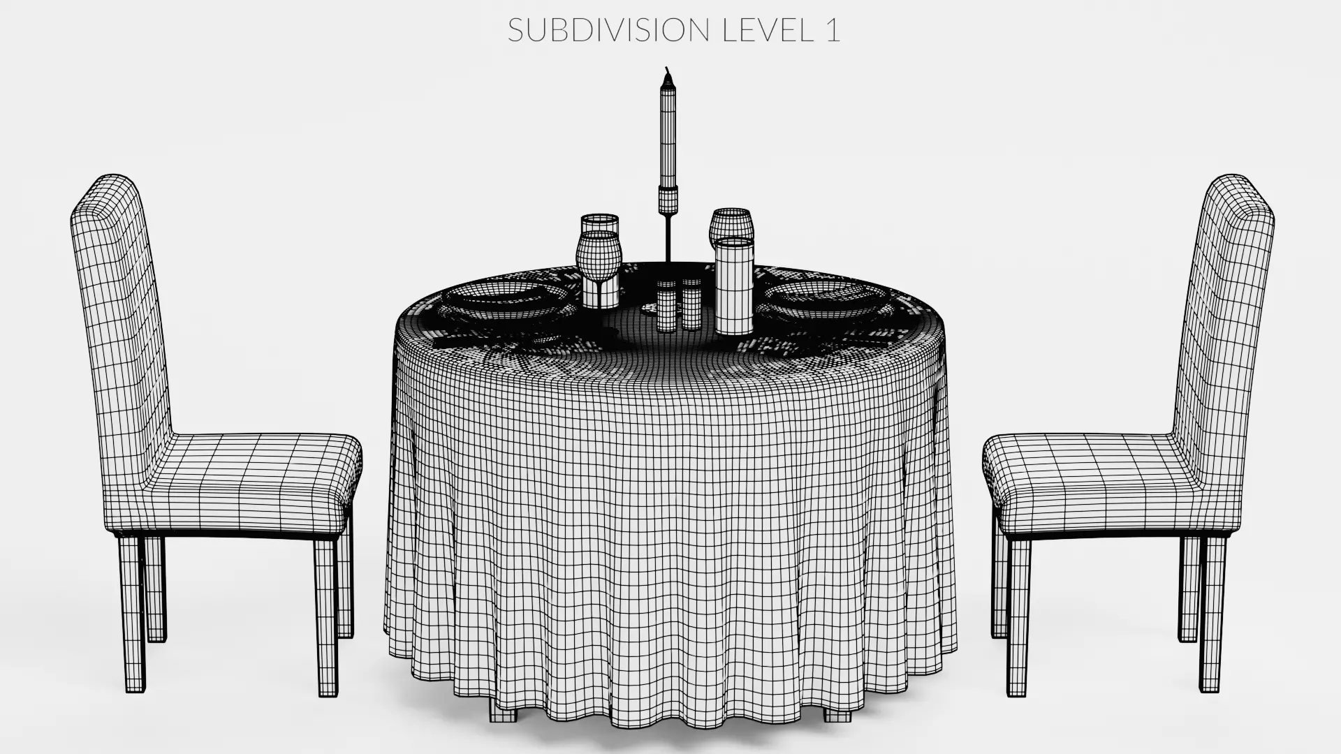 -Restaurant Table FULL V3- 3D model_10