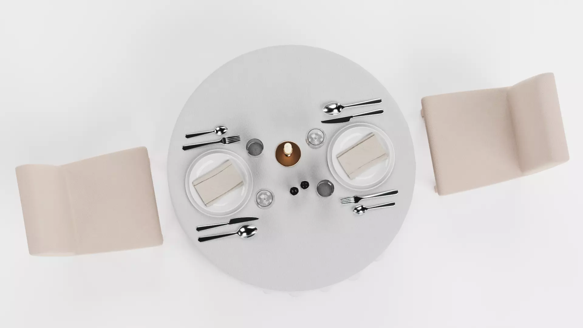 -Restaurant Table FULL V3- 3D model_2