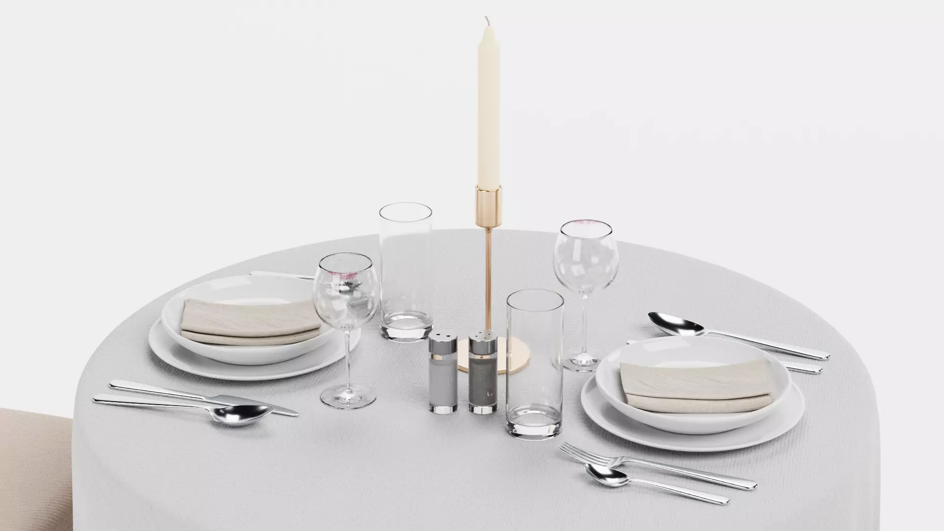 -Restaurant Table FULL V3- 3D model_6