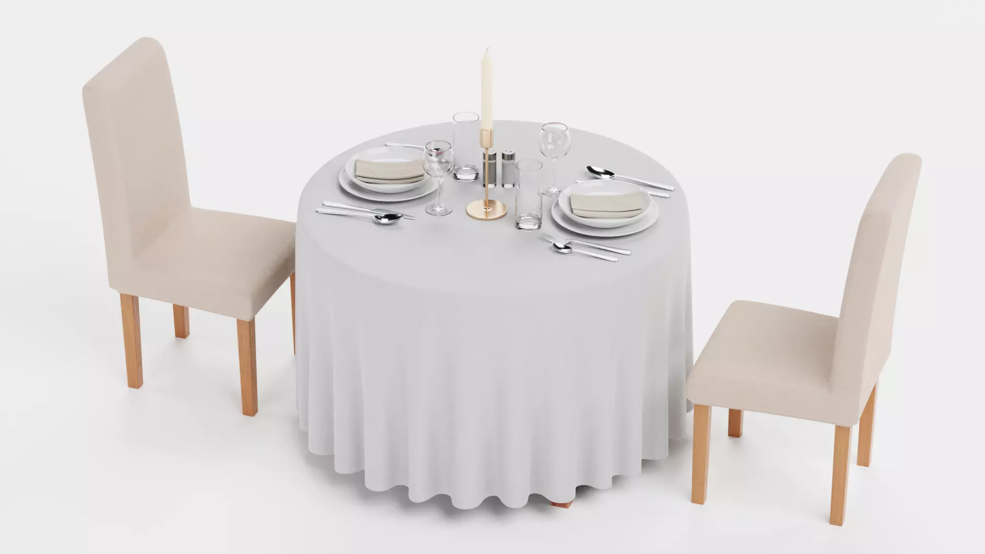 -Restaurant Table FULL V3- 3D model_4