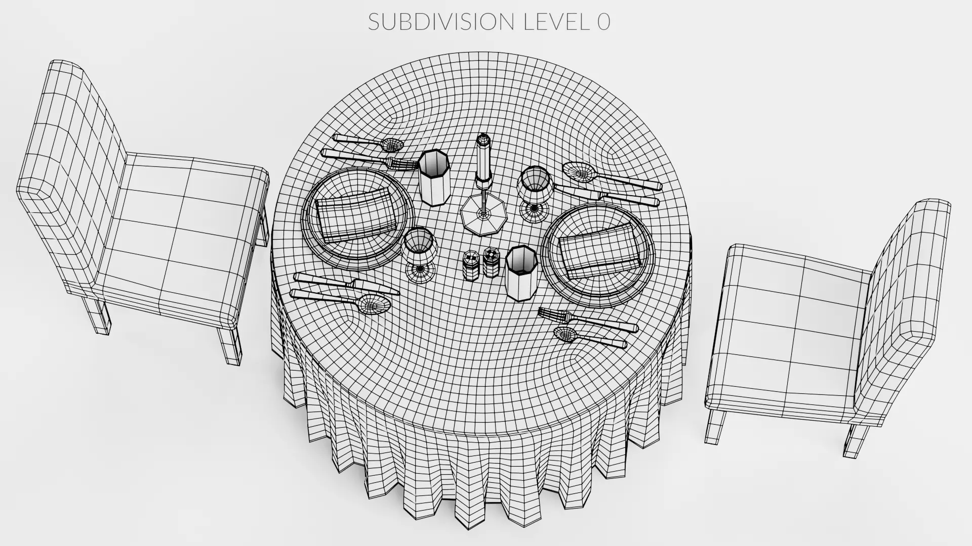 -Restaurant Table FULL V3- 3D model_11