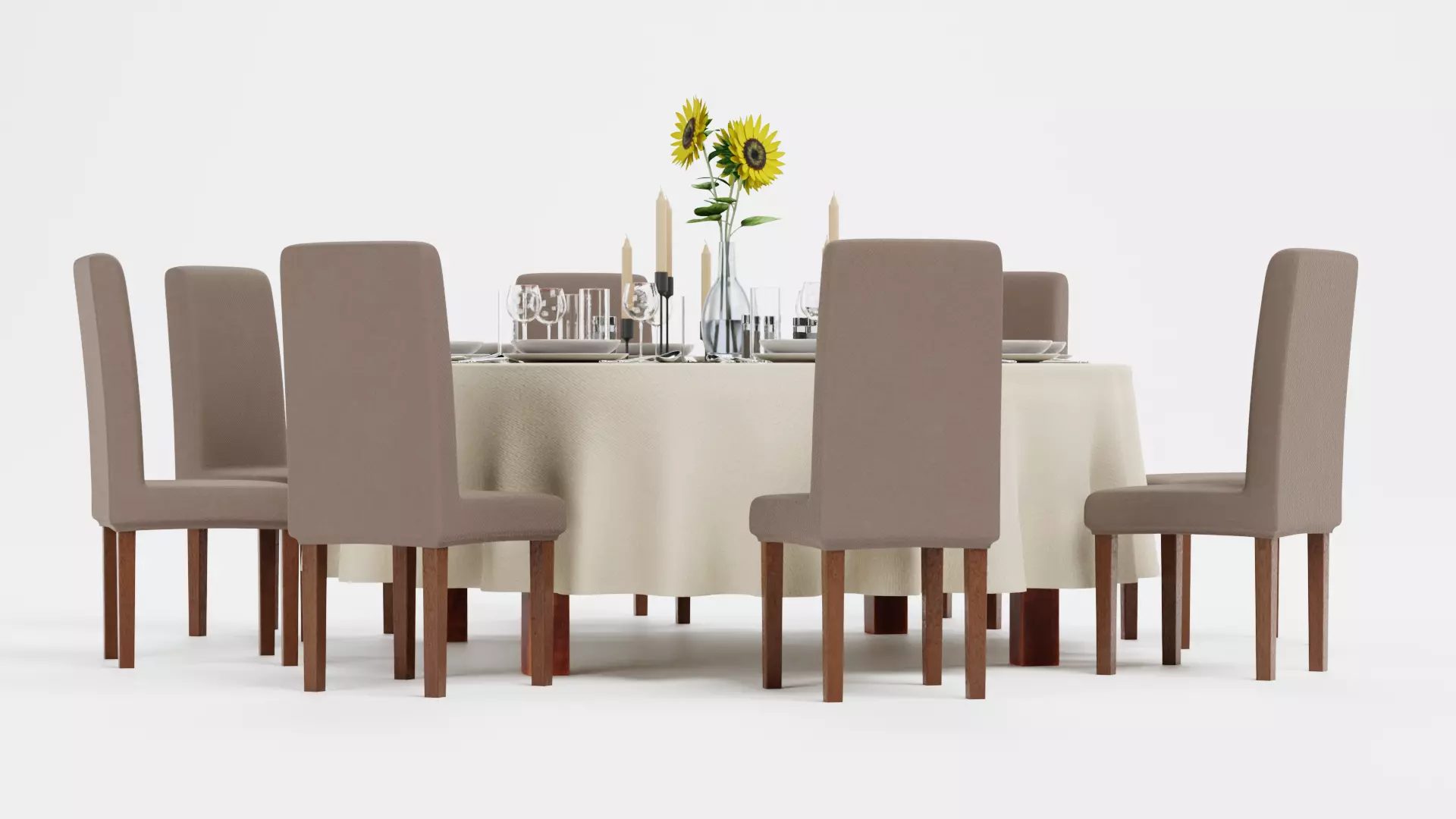 -Restaurant Table FULL V4- 3D model_1