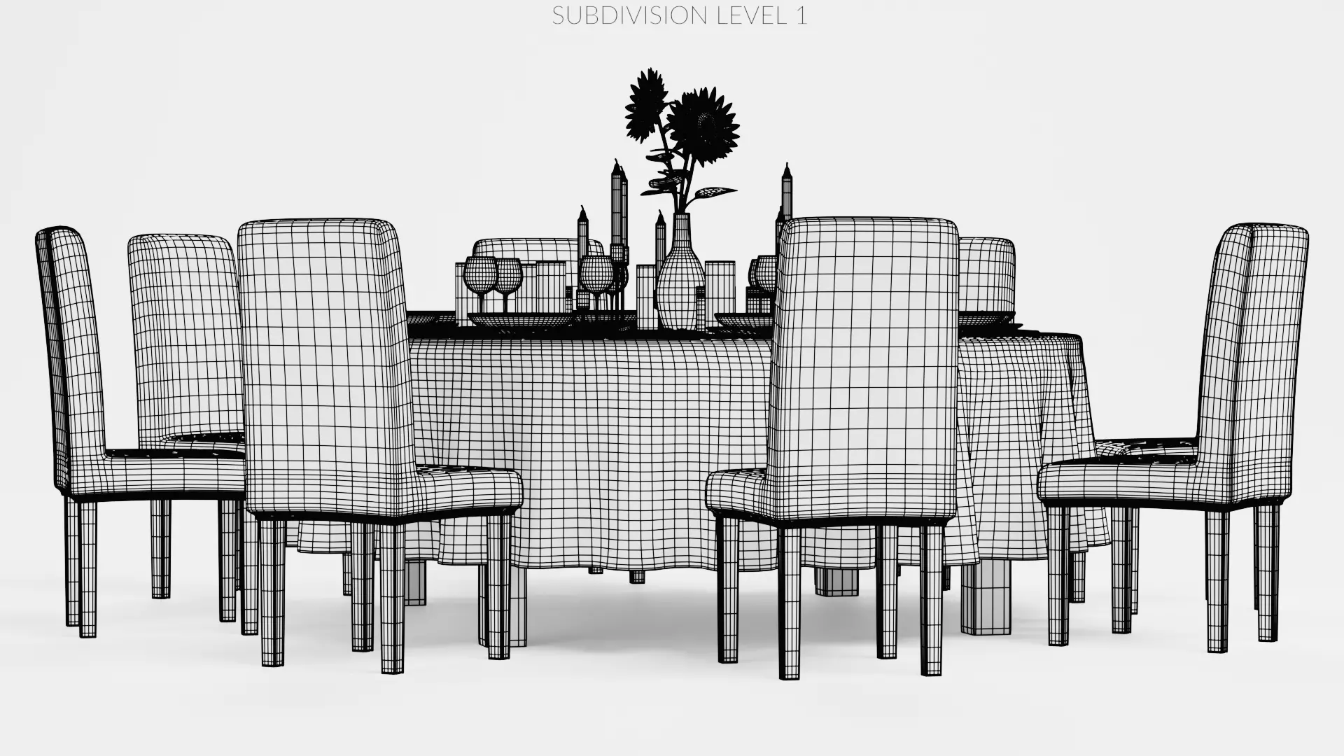 -Restaurant Table FULL V4- 3D model_11