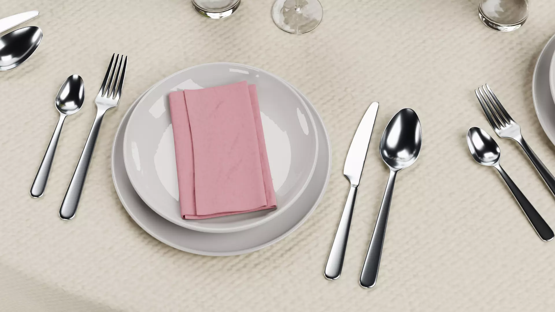 -Restaurant Table FULL V4- 3D model_9