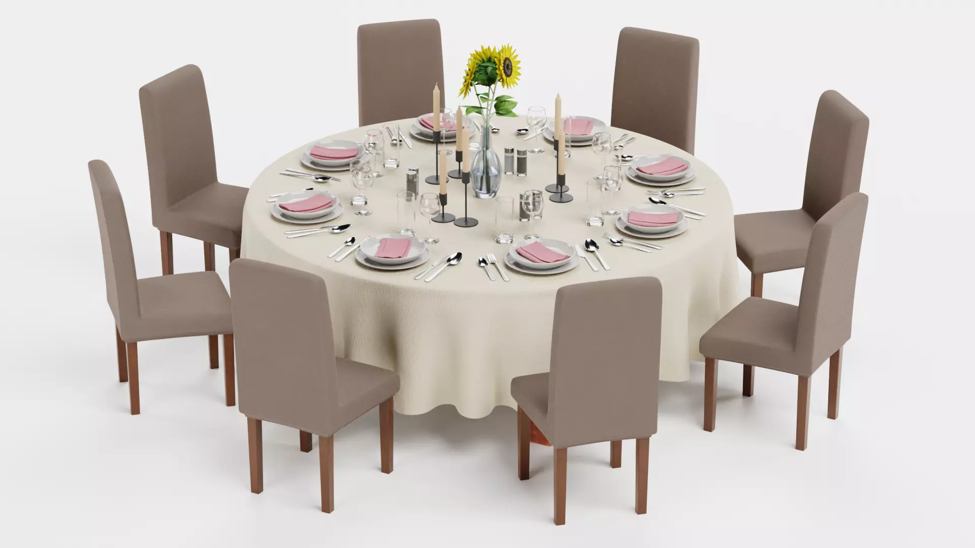 -Restaurant Table FULL V4- 3D model_5