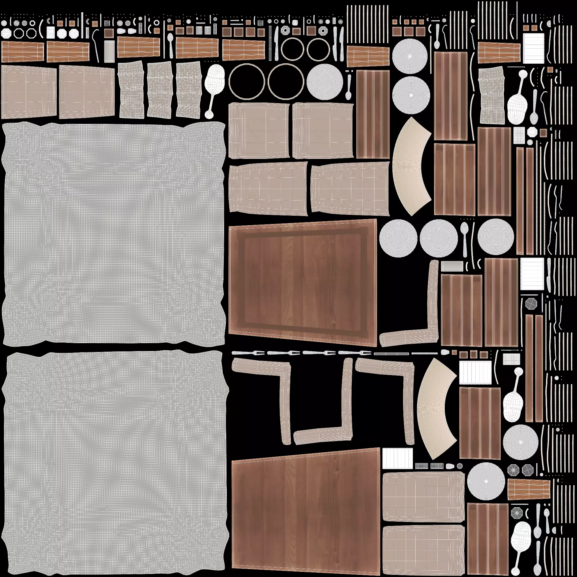 -Restaurant Table FULL V5- 3D model_8
