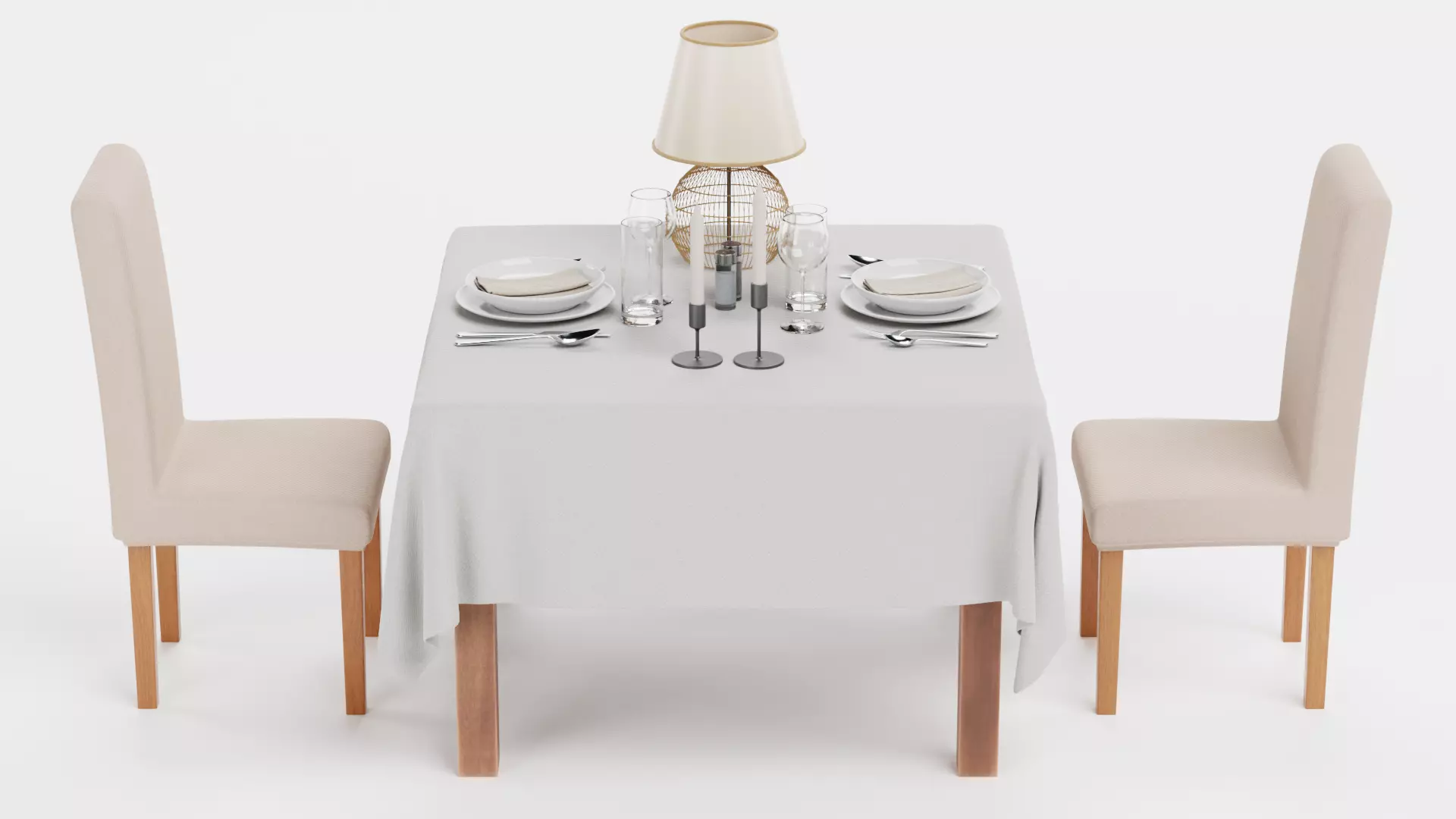 -Restaurant Table FULL V5- 3D model_0
