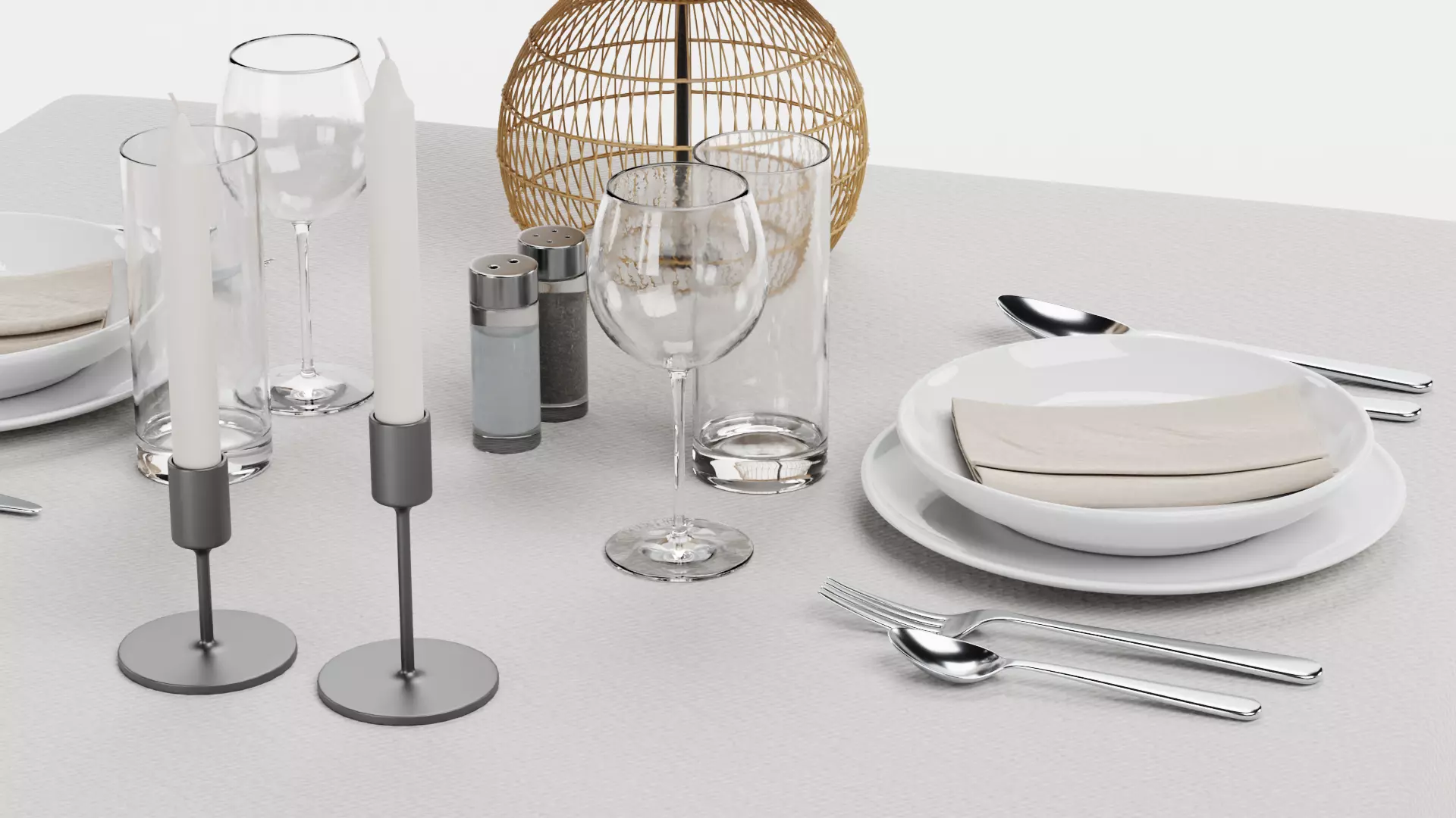 -Restaurant Table FULL V5- 3D model_7