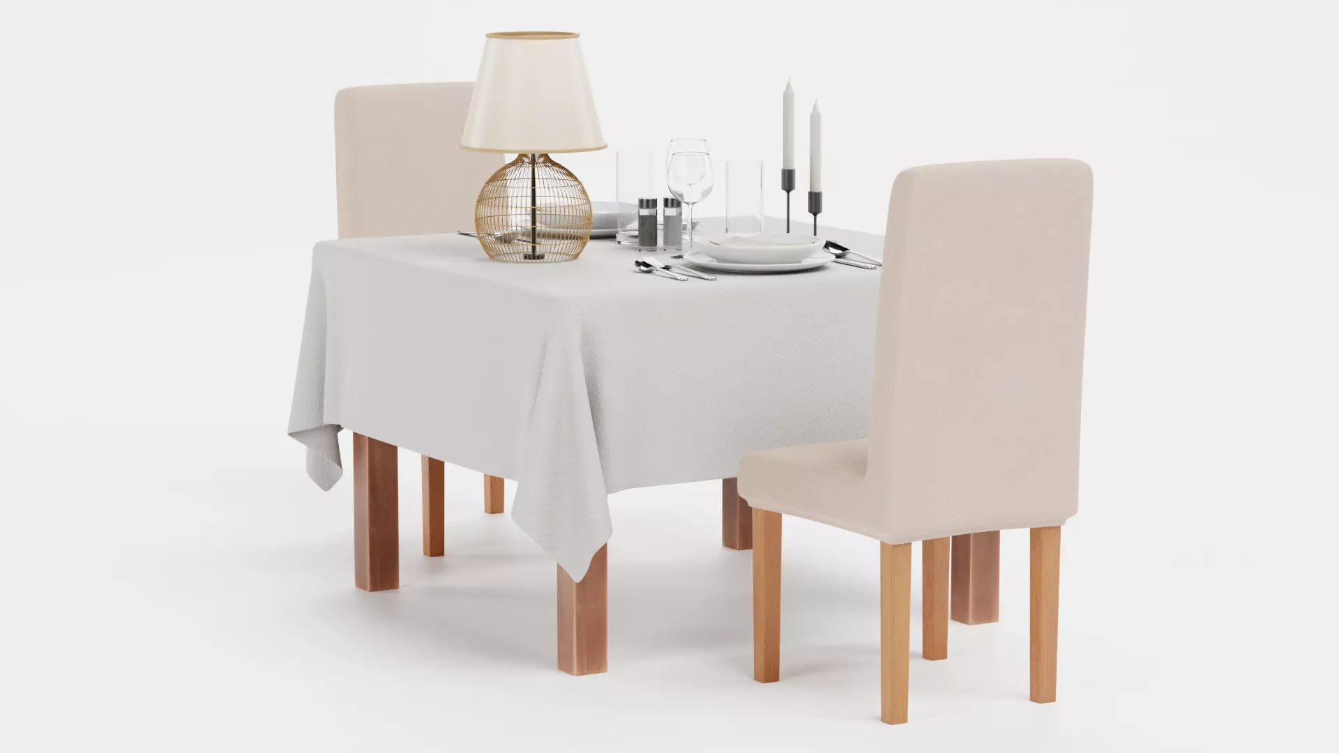 -Restaurant Table FULL V5- 3D model_4