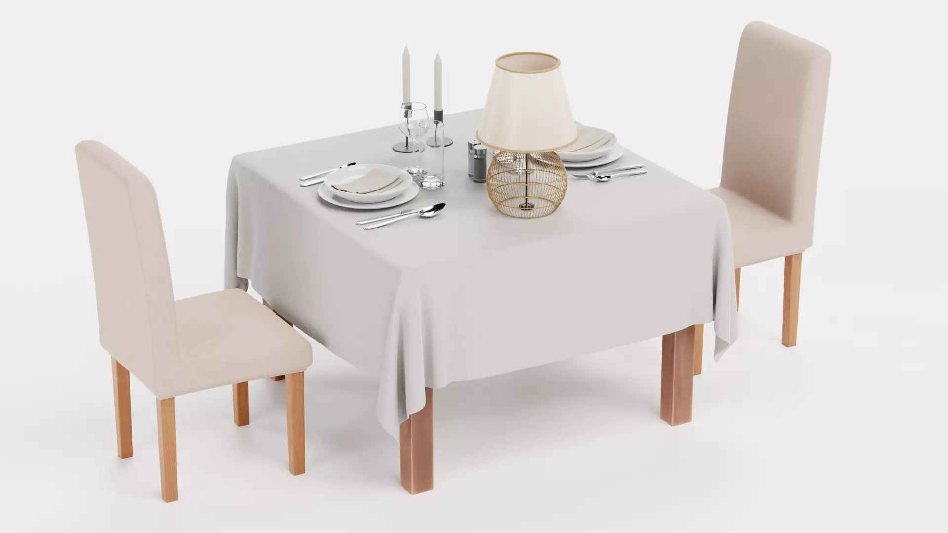 -Restaurant Table FULL V5- 3D model_5