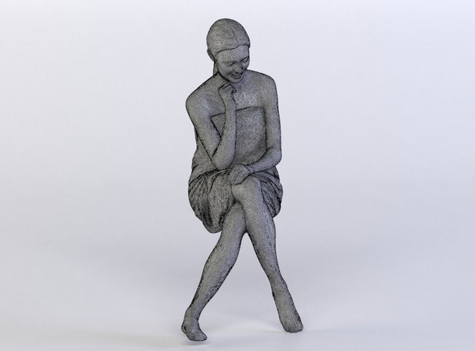 Julia 0276 Woman sitting, legs crossed