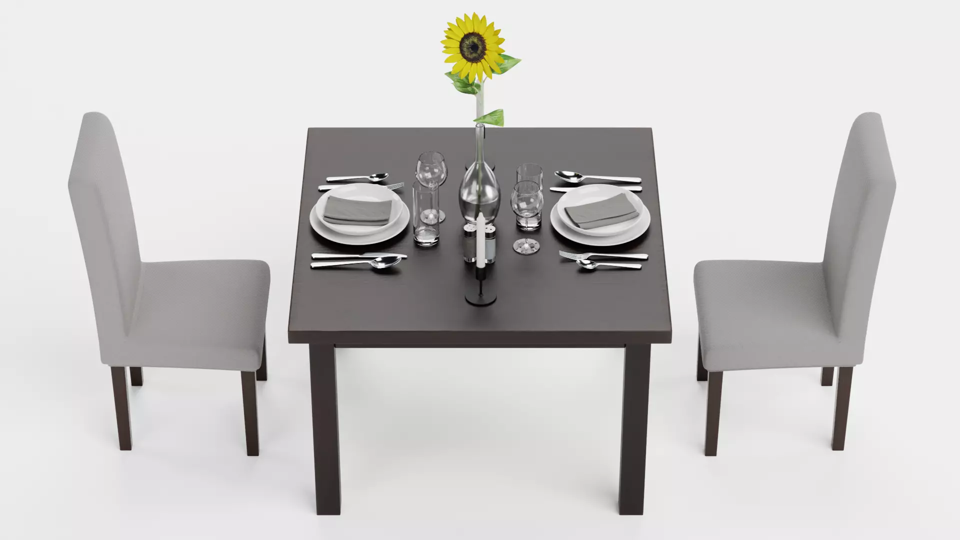 -Restaurant Table V6- 3D model_3