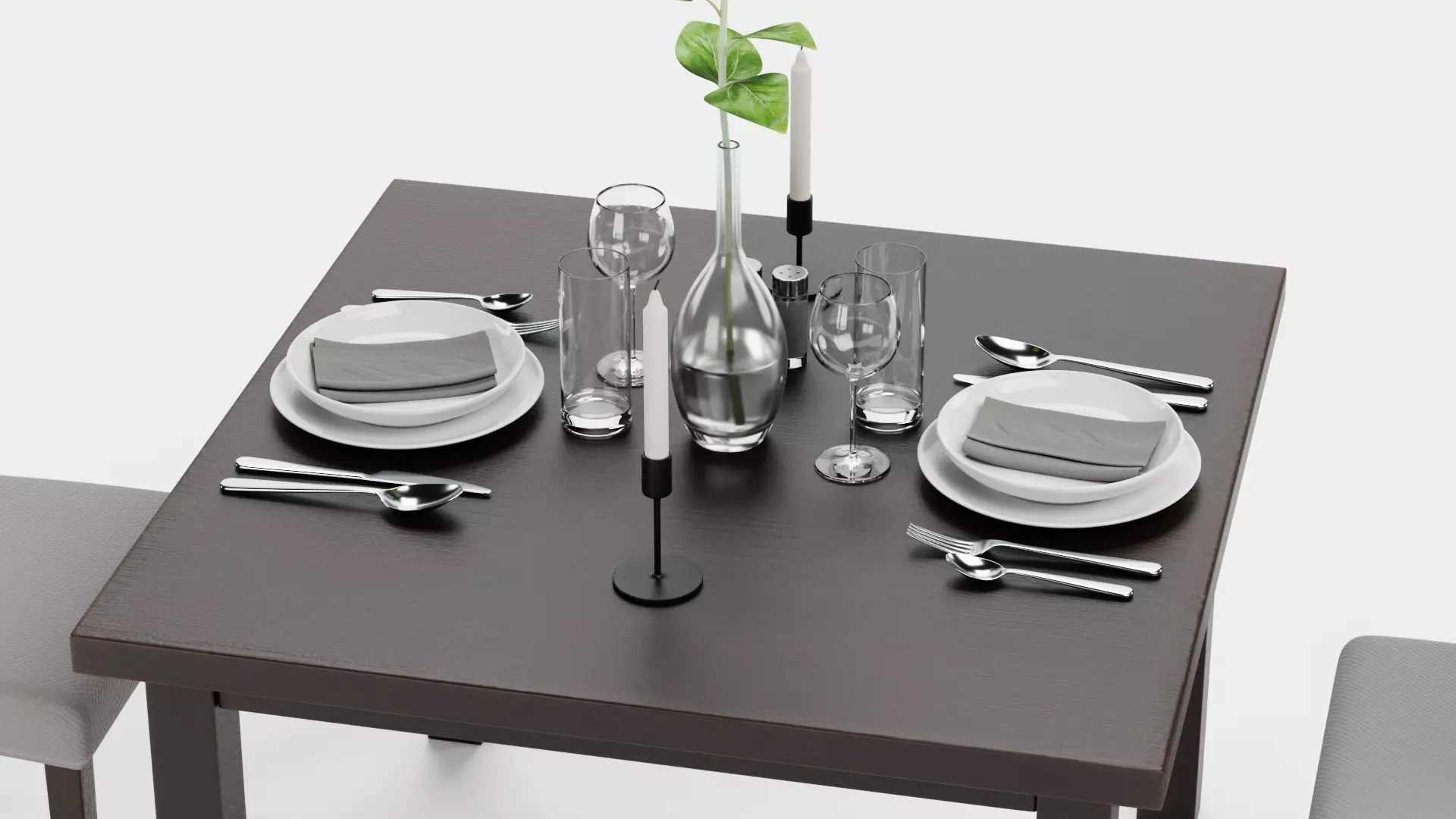 -Restaurant Table V6- 3D model_6