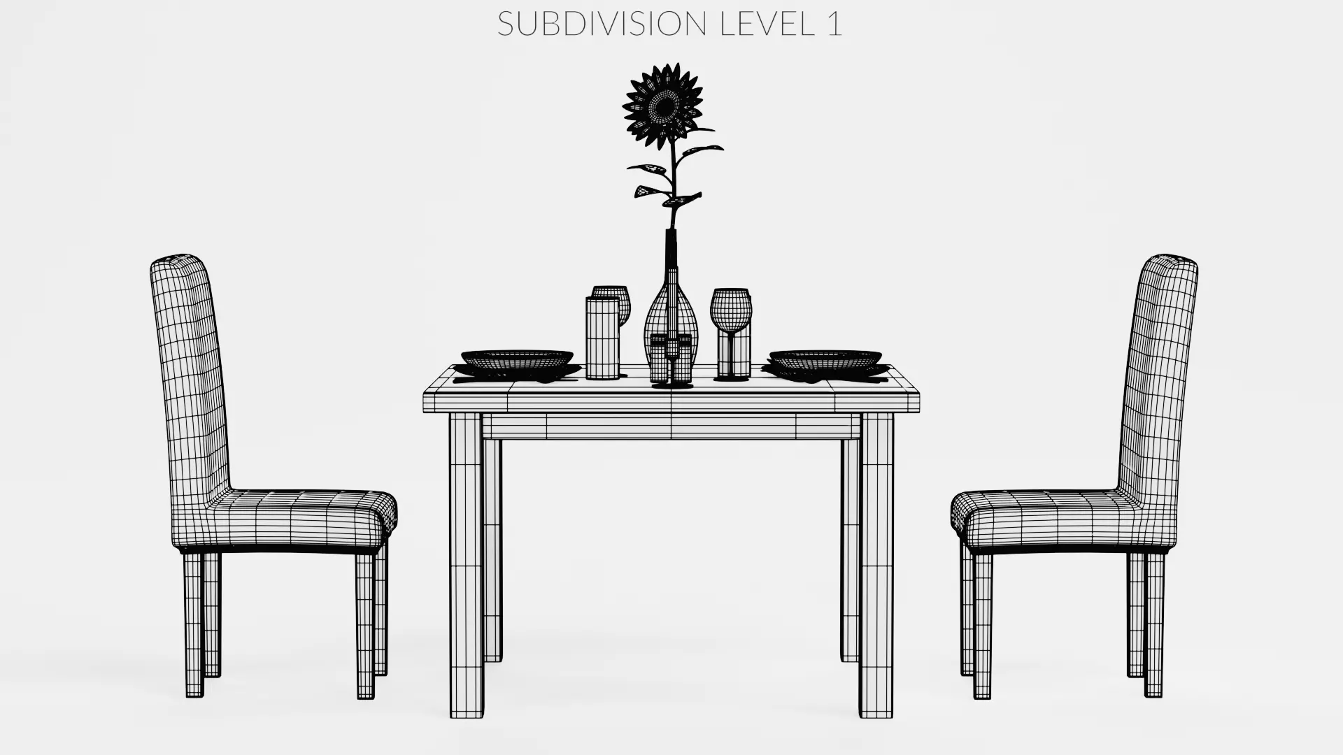-Restaurant Table V6- 3D model_10