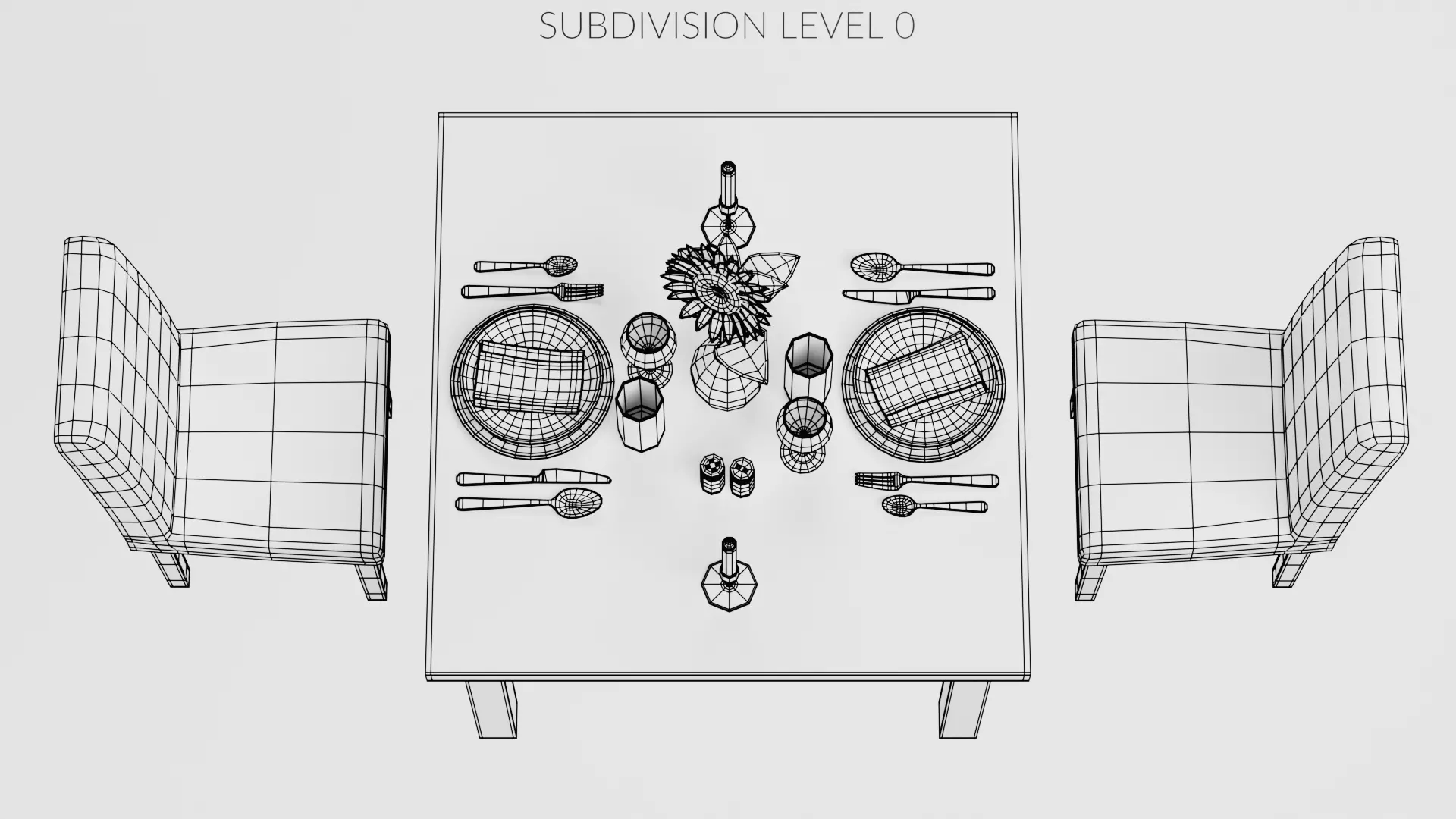 -Restaurant Table V6- 3D model_11